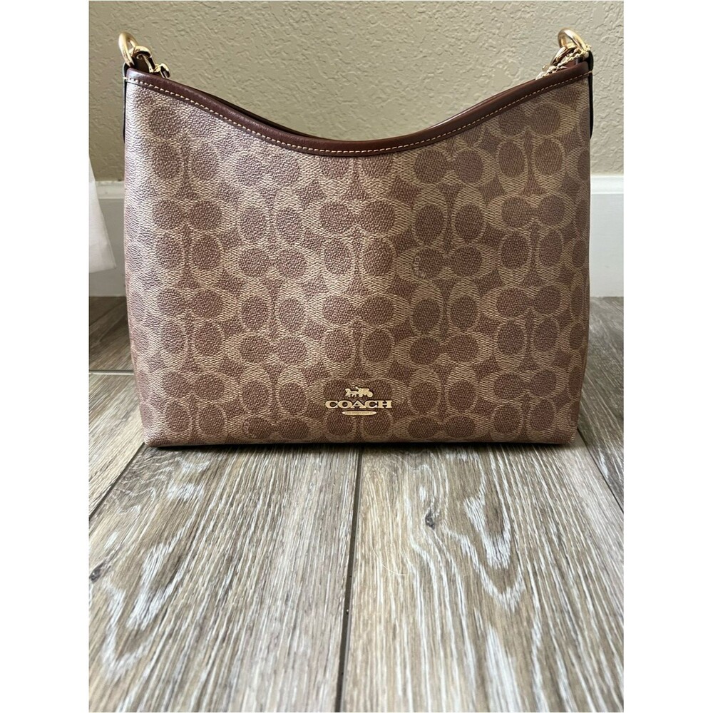 Coach Laurel Signature Canvas in Brown with Gold Hardware